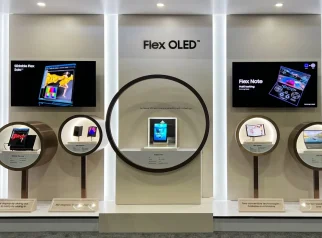 Ilustrasi - Tampilan produk layar OLED "Flex in and Out" yang menjadi inovasi terbaru dari Samsung Display. (ANTARA/HO-Samsung Display Global)